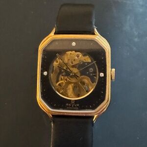 Vintage Revue Thommen 17 Jewel Mechanical Full Skeleton Design Watch